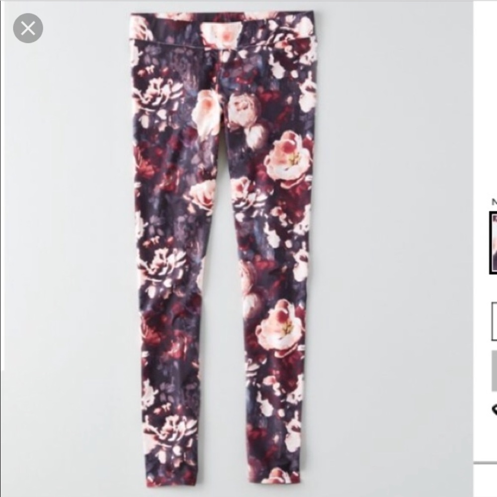 New with tags! A and E floral leggings sz. L